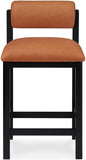 Roundhill Vegan Leather Upholstered Counter Stool — 11089-C - Cognac - 11089Cognac-C alternate view 2