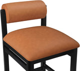 Roundhill Vegan Leather Upholstered Counter Stool — 11089-C - Cognac - 11089Cognac-C alternate view 5