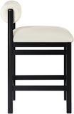 Roundhill Vegan Leather Upholstered Counter Stool — 11089-C - Cream - 11089Cream-C alternate view 3