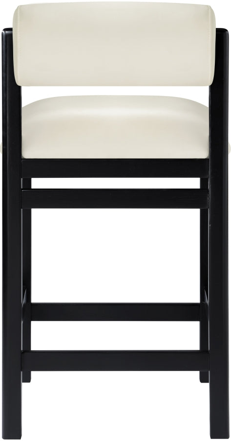 Roundhill Vegan Leather Upholstered Counter Stool — 11089-C - Cream - 11089Cream-C alternate view 4