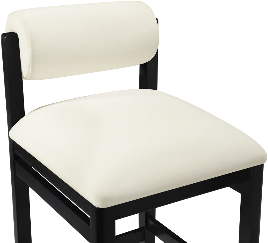 Roundhill Vegan Leather Upholstered Counter Stool — 11089-C - Cream - 11089Cream-C alternate view 5