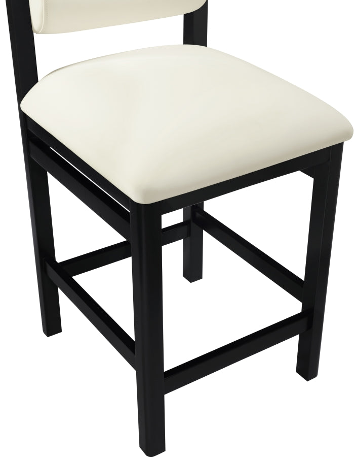 Roundhill Vegan Leather Upholstered Counter Stool — 11089-C - Cream - 11089Cream-C alternate view 6