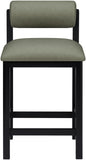 Roundhill Vegan Leather Upholstered Counter Stool — 11089-C - Green - 11089Green-C alternate view 2