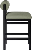 Roundhill Vegan Leather Upholstered Counter Stool — 11089-C - Green - 11089Green-C alternate view 3