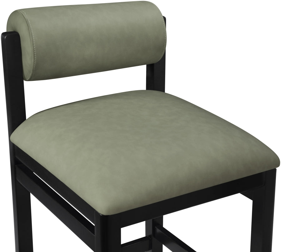 Roundhill Vegan Leather Upholstered Counter Stool — 11089-C - Green - 11089Green-C alternate view 5