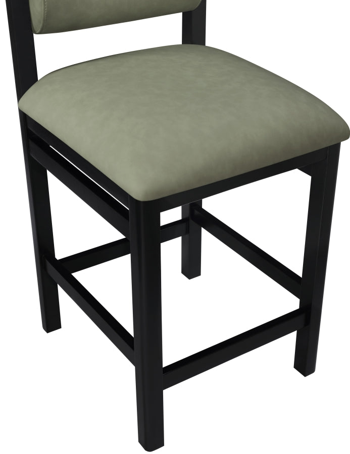 Roundhill Vegan Leather Upholstered Counter Stool — 11089-C - Green - 11089Green-C alternate view 6