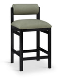 Roundhill Vegan Leather Upholstered Counter Stool — 11089-C - Green - 11089Green-C