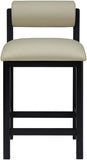 Roundhill Vegan Leather Upholstered Counter Stool — 11089-C - Taupe - 11089Taupe-C alternate view 2