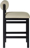 Roundhill Vegan Leather Upholstered Counter Stool — 11089-C - Taupe - 11089Taupe-C alternate view 3