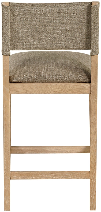 Avon Linen Textured Performance Fabric Counter Stool — 88012-C - Brown - 88012Brown-C alternate view 3