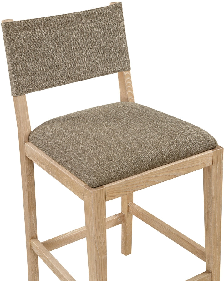 Avon Linen Textured Performance Fabric Counter Stool — 88012-C - Brown - 88012Brown-C alternate view 4