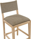 Avon Linen Textured Performance Fabric Counter Stool — 88012-C - Brown - 88012Brown-C alternate view 4