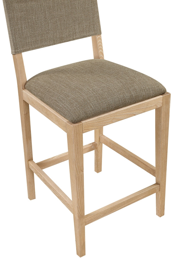 Avon Linen Textured Performance Fabric Counter Stool — 88012-C - Brown - 88012Brown-C alternate view 5