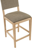 Avon Linen Textured Performance Fabric Counter Stool — 88012-C - Brown - 88012Brown-C alternate view 5