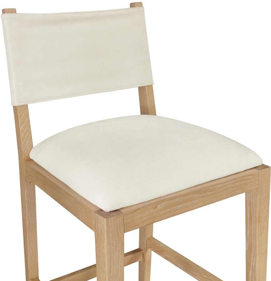 Avon Linen Textured Performance Fabric Counter Stool — 88012-C - Cream - 88012Cream-C alternate view 4