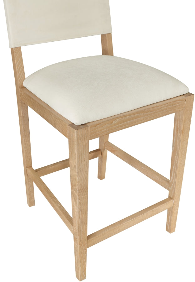 Avon Linen Textured Performance Fabric Counter Stool — 88012-C - Cream - 88012Cream-C alternate view 5