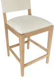 Avon Linen Textured Performance Fabric Counter Stool — 88012-C - Cream - 88012Cream-C alternate view 5
