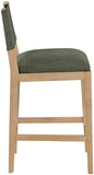 Avon Linen Textured Performance Fabric Counter Stool — 88012-C - Olive - 88012Olive-C alternate view 2