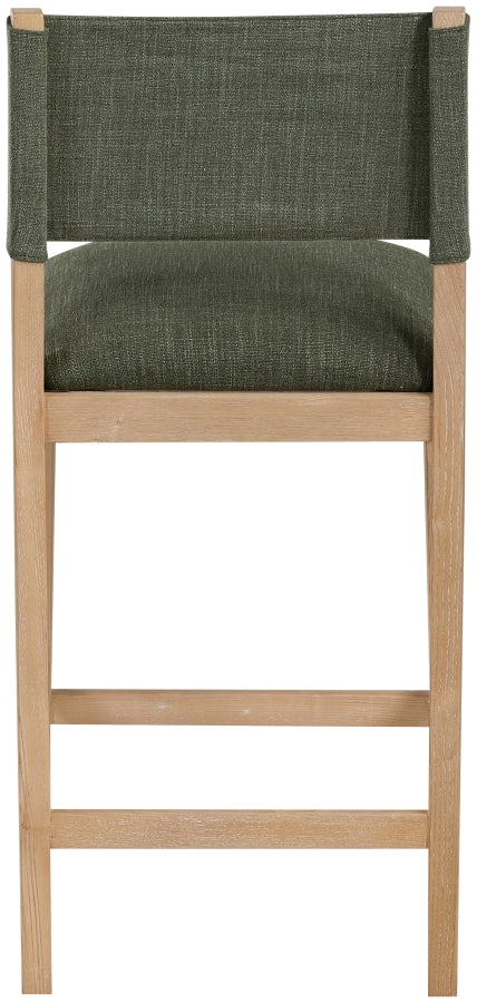 Avon Linen Textured Performance Fabric Counter Stool — 88012-C - Olive - 88012Olive-C alternate view 3