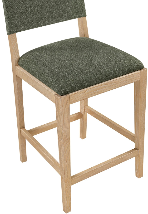 Avon Linen Textured Performance Fabric Counter Stool — 88012-C - Olive - 88012Olive-C alternate view 5