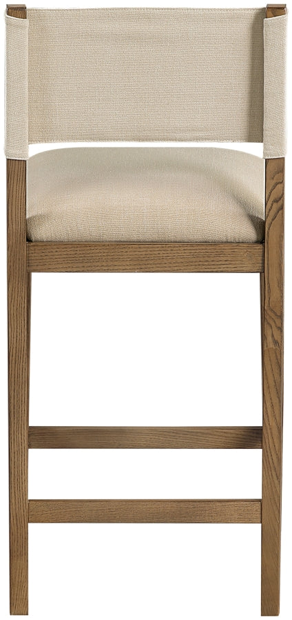 Avon Linen Textured Performance Fabric Counter Stool — 88015-C - Beige - 88015Beige-C alternate view 3
