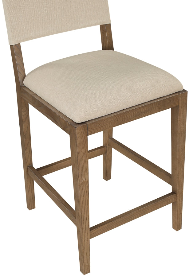 Avon Linen Textured Performance Fabric Counter Stool — 88015-C - Beige - 88015Beige-C alternate view 4
