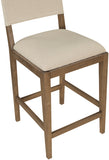 Avon Linen Textured Performance Fabric Counter Stool — 88015-C - Beige - 88015Beige-C alternate view 4