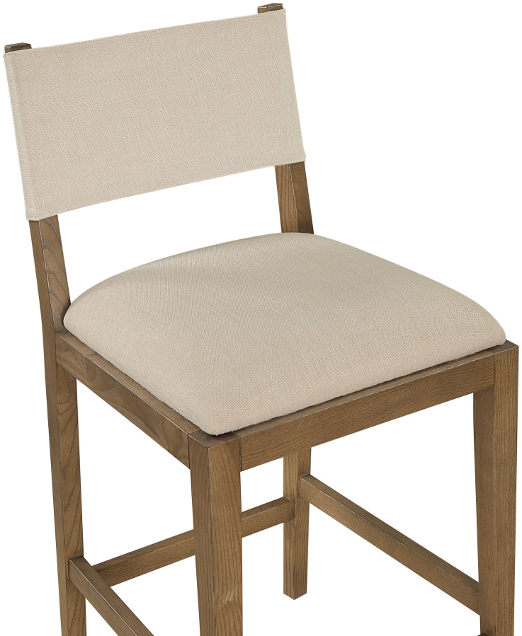 Avon Linen Textured Performance Fabric Counter Stool — 88015-C - Beige - 88015Beige-C alternate view 5