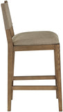 Avon Linen Textured Performance Fabric Counter Stool — 88015-C - Brown - 88015Brown-C alternate view 2