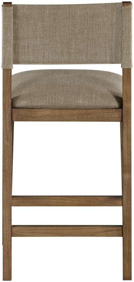 Avon Linen Textured Performance Fabric Counter Stool — 88015-C - Brown - 88015Brown-C alternate view 3
