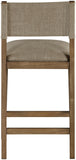 Avon Linen Textured Performance Fabric Counter Stool — 88015-C - Brown - 88015Brown-C alternate view 3