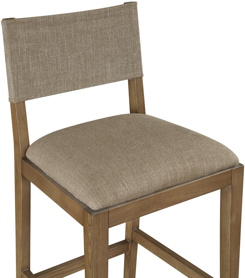 Avon Linen Textured Performance Fabric Counter Stool — 88015-C - Brown - 88015Brown-C alternate view 4