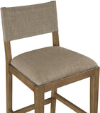 Avon Linen Textured Performance Fabric Counter Stool — 88015-C - Brown - 88015Brown-C alternate view 4