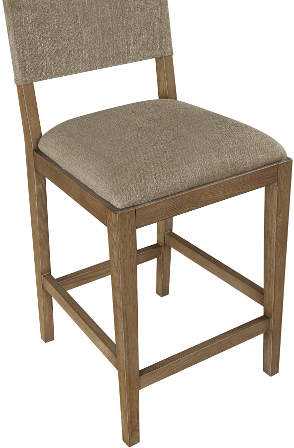 Avon Linen Textured Performance Fabric Counter Stool — 88015-C - Brown - 88015Brown-C alternate view 5