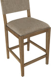 Avon Linen Textured Performance Fabric Counter Stool — 88015-C - Brown - 88015Brown-C alternate view 5