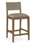 Avon Linen Textured Performance Fabric Counter Stool — 88015-C - Brown - 88015Brown-C