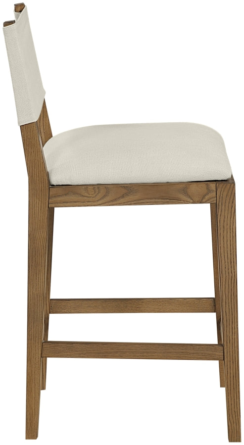 Avon Linen Textured Performance Fabric Counter Stool — 88015-C - Cream - 88015Cream-C alternate view 2