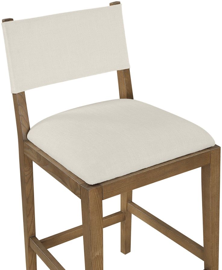 Avon Linen Textured Performance Fabric Counter Stool — 88015-C - Cream - 88015Cream-C alternate view 5