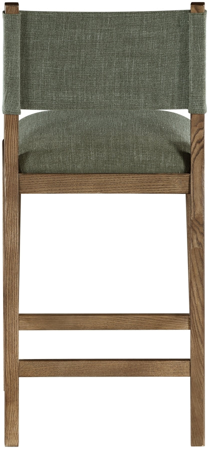 Avon Linen Textured Performance Fabric Counter Stool — 88015-C - Olive - 88015Olive-C alternate view 3