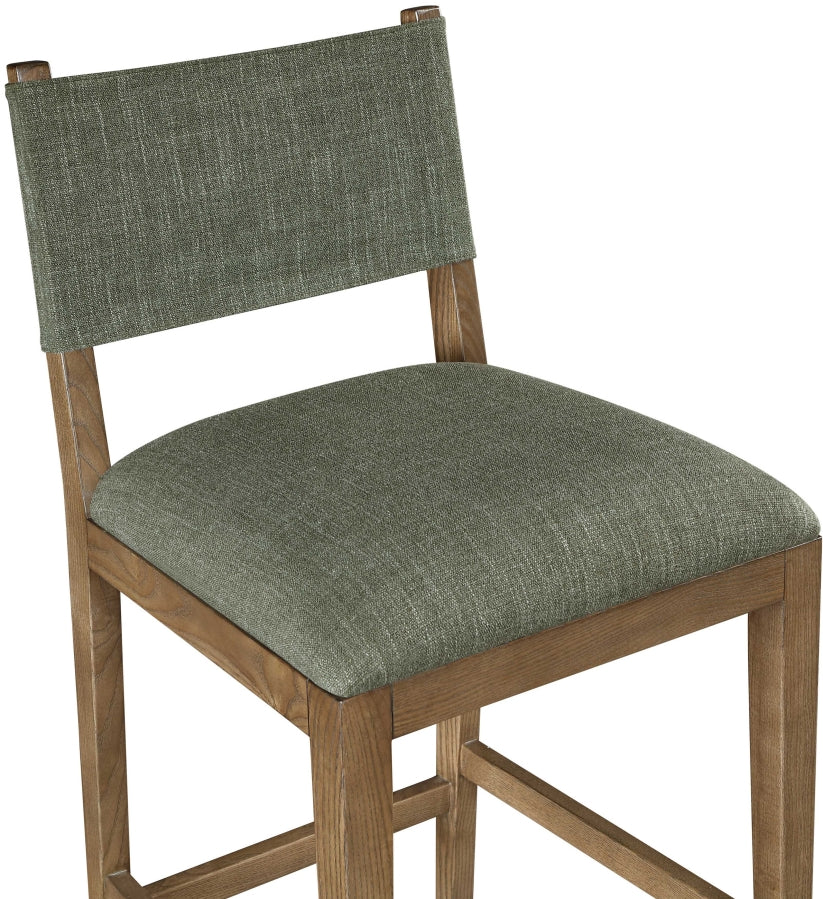Avon Linen Textured Performance Fabric Counter Stool — 88015-C - Olive - 88015Olive-C alternate view 4