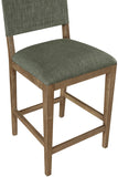 Avon Linen Textured Performance Fabric Counter Stool — 88015-C - Olive - 88015Olive-C alternate view 5