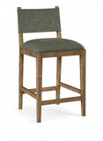 Avon Linen Textured Performance Fabric Counter Stool — 88015-C - Olive - 88015Olive-C
