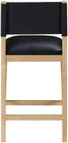 Avon Vegan Leather Counter Stool — 88017-C - Black - 88017Black-C alternate view 4