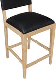 Avon Vegan Leather Counter Stool — 88017-C - Black - 88017Black-C alternate view 6