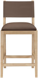 Avon Vegan Leather Counter Stool — 88017-C - Brown - 88017Brown-C alternate view 2