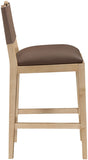 Avon Vegan Leather Counter Stool — 88017-C - Brown - 88017Brown-C alternate view 3