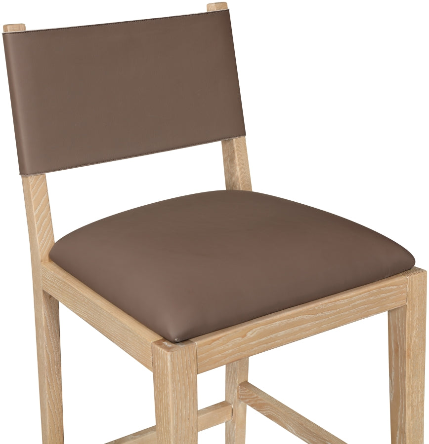 Avon Vegan Leather Counter Stool — 88017-C - Brown - 88017Brown-C alternate view 5