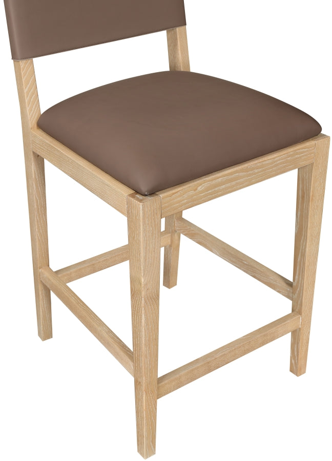 Avon Vegan Leather Counter Stool — 88017-C - Brown - 88017Brown-C alternate view 6