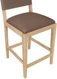 Avon Vegan Leather Counter Stool — 88017-C - Brown - 88017Brown-C alternate view 6