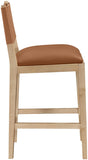 Avon Vegan Leather Counter Stool — 88017-C - Cognac - 88017Cognac-C alternate view 3
